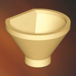 Single flat-sided funnel